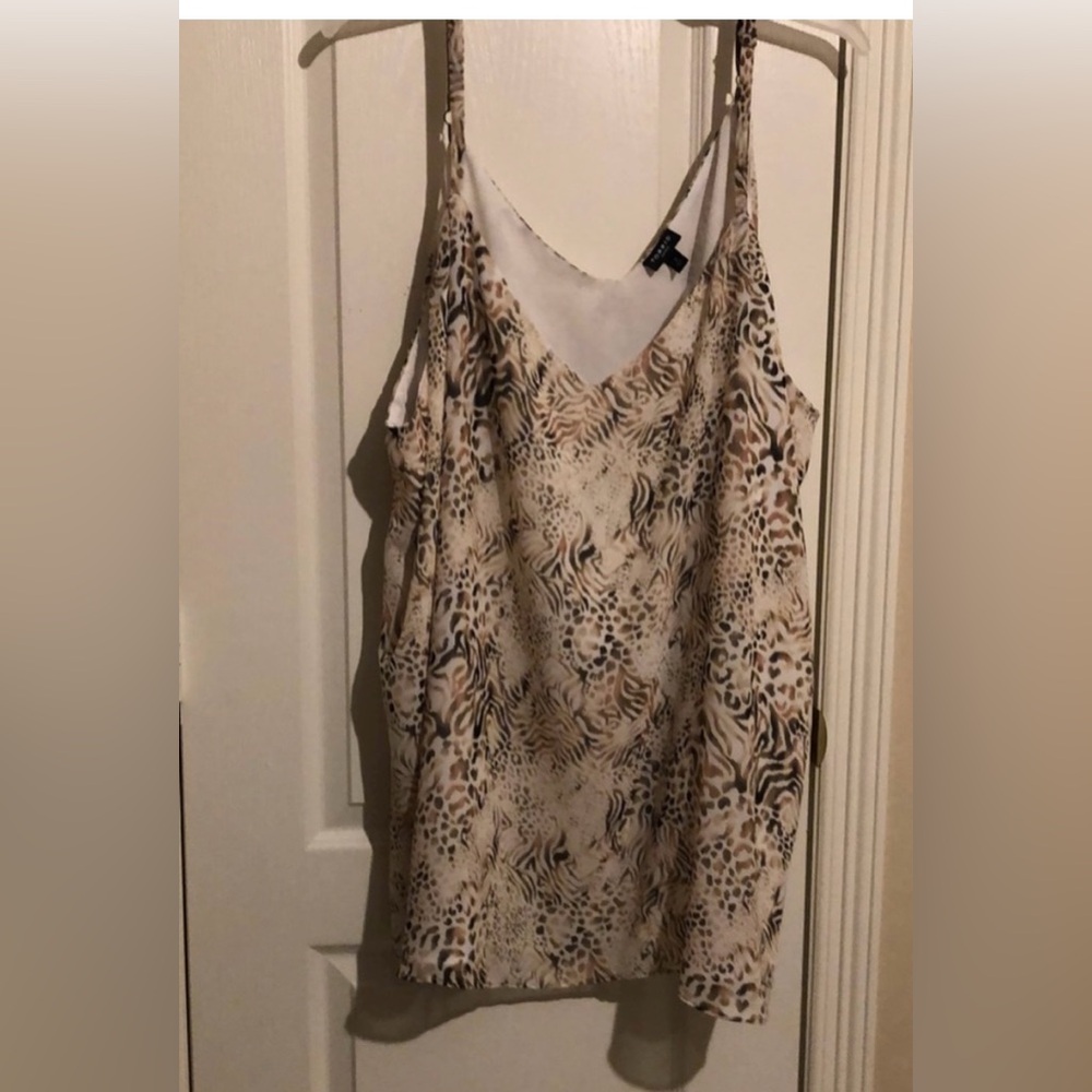 Torrid Beige and Black Animal Print Camisole